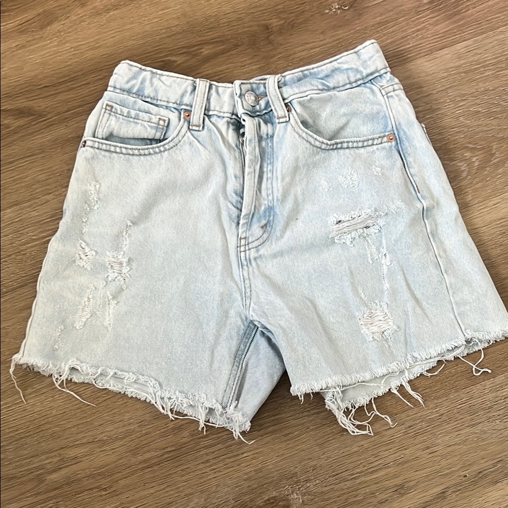 Wild Fable Blue Distressed Jean Shorts